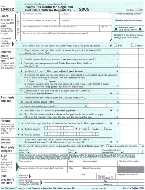 file form ez  jpg wikipedia  tax forms  printable