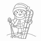 Coloring Ski Pages Kids Comments sketch template