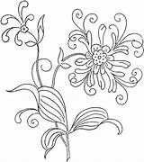 Embroidery Patterns Adults Crewel Ribbon sketch template