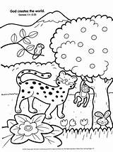 Creation Coloring Pages Bible Kids sketch template
