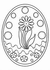 Egg Coloring Easter Printable Comment First sketch template