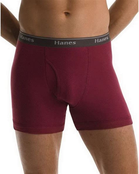 hanes 76925a classics mens assorted dyed boxer briefs pack of 5