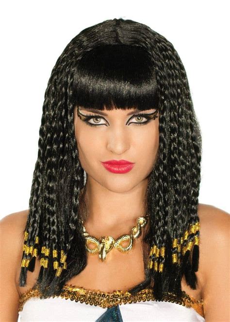 Womens Queen Of The Nile Braided Cleopatra Costume Wig