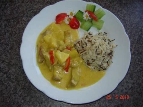 fleisch currygeschnetzeltes mit ananas rezept kochbarde