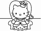 Kitty Hello Coloring Princess Pages Cat Printable Colouring Coloringpages4u Color Drawing Print Coloriage Fairy Drawings Heart Girls Mermaid Cute Easy sketch template