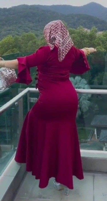 Beautiful Muslim Women Hijab Turkish Red Formal Dress Formal Dresses