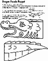 Dragon Puppet Parade Finger Family Puppets Crayola Coloring Au sketch template