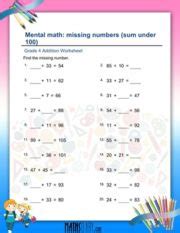 grade 4 math worksheets