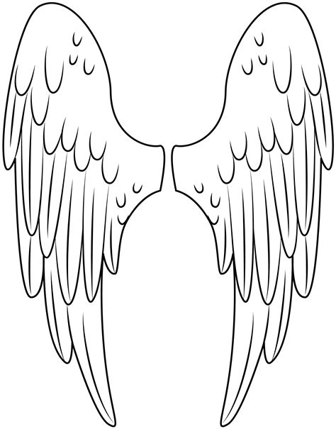 angel wings printable template  printable papercraft templates