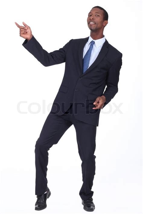 Black Man In Suit Stock Image Colourbox