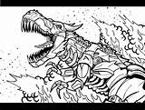 Coloring Grimlock Transformers Pages Age Extinction Clipart Library Deviantart Popular Template sketch template