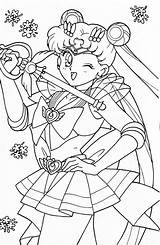 Sailor Moon Coloring Pages Crystal Usagi Tumblr Super sketch template