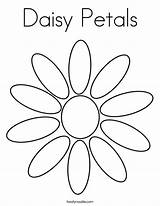 Daisy Coloring Petals Built California Usa sketch template