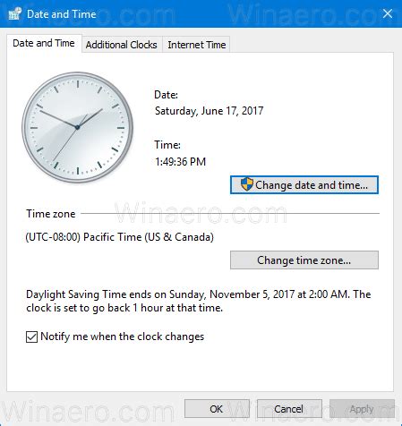 change date  time  windows
