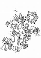 Coloring Pages Flower Pattern Patterns Printable Flowers Adult Adults Relive Childhood Designs Templates Floral Color Colouring Popular Sample Choose Board sketch template