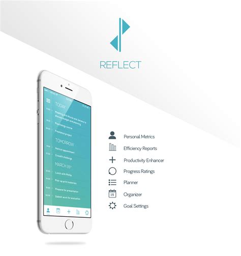 reflect app concept  behance