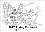 Coloring Fortress Pages Colouring War Kids B17 Bomber Aeroplane Lancaster Printable Drawing Flying Airplane 417px 89kb Colour Drawings sketch template