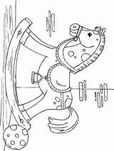 Schaukelpferd Schommelpaard Malvorlage Dondolo Cavalluccio Schoolplaten Schulbilder sketch template