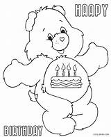 Coloring Bear Pages Care Bears Birthday Printable Corduroy Happy Lucky Color Kids Scary Baby Disney Getcolorings Sheet Sheets Colorir Para sketch template