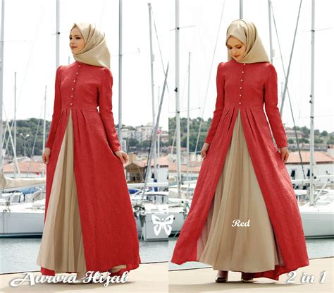 Model Gamis Baju Muslim Fashion Hijab Terbaru Setelan Modern Ryn Fashion