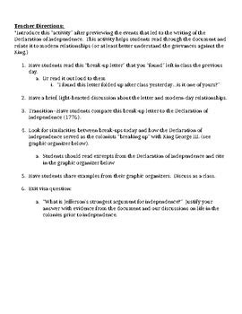 declaration  independencebreak  letter  watsons wonders tpt