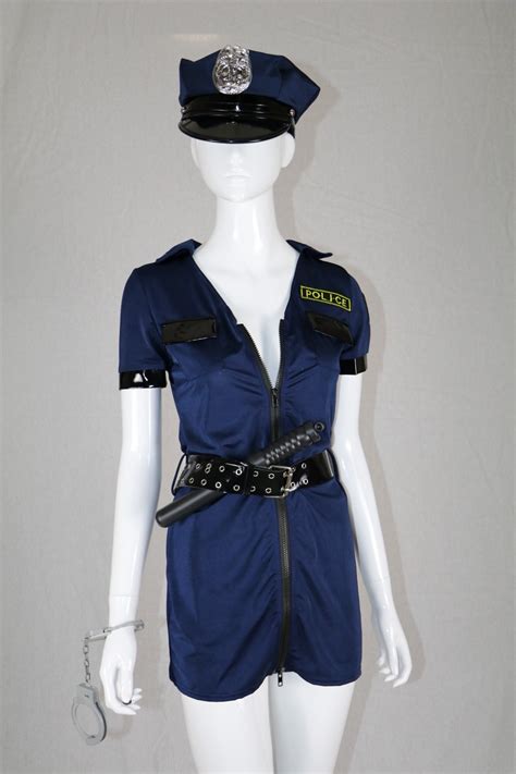 Sexy Police Officer Costume Uniform Halloween Adult Sex