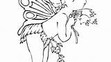 Coloring Pages Printable Fairies Getdrawings Adults Dark Fairy sketch template