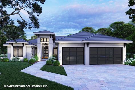 luxe modern house plans   sater design collection builder magazine