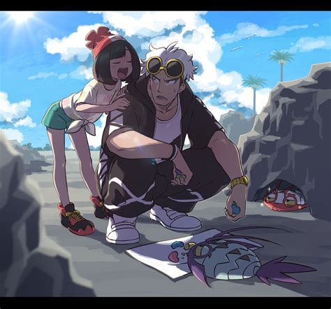 Ryanpei Alolan Exeggutor Guzma Pokemon Selene Pokemon Wimpod