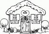 Coloring House Pages Clipart Cartoon Library Clip sketch template