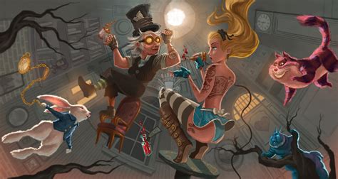Tech Media Tainment Sexy Alice In Wonderland Illustrations