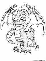 Dragon Coloring Spyro Pages Printable Color Print Info sketch template