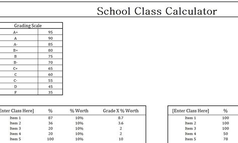 class grade calculator