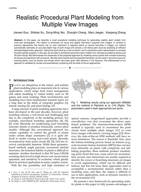 realistic procedural plant modeling  multiple view images