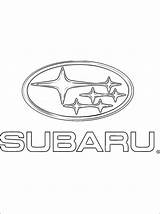 Subaru Coloring Pages Logo Car Logos Colouring Cars Outline Printable Wrx Impreza Choose Board Sheets sketch template