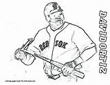 Coloring Pages Baseball Red Player Printable Jackie Sox Robinson Boston Printables Logo Trout Mike Getcolorings Pdf Getdrawings Color Colorings sketch template