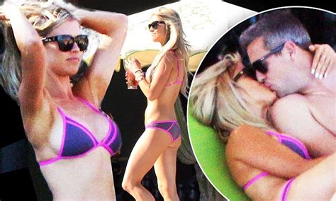 christina el moussa sizzles in bikini as she kisses ant anstead daily