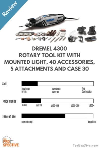 Dremel 4300 Series Rotary Tool And Accessories Toolbox Divas