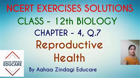 ncert exercises solutions class 12 biology chapter 4 reproductive