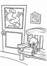 Coloring Pages Waiting Chicken Little Outside Office Netart sketch template