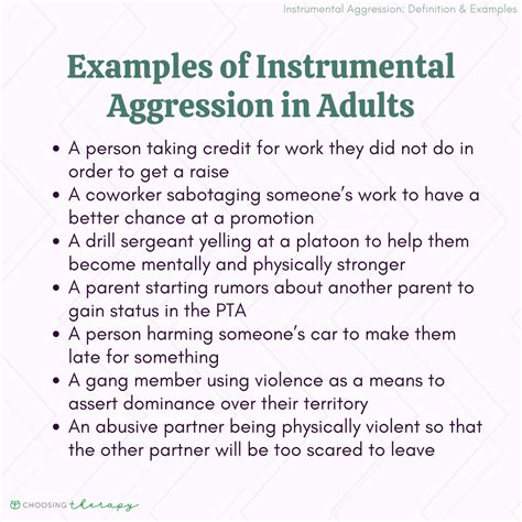 instrumental aggression