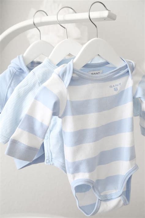 trendenser baby blue  white striped outfits  gant  babies