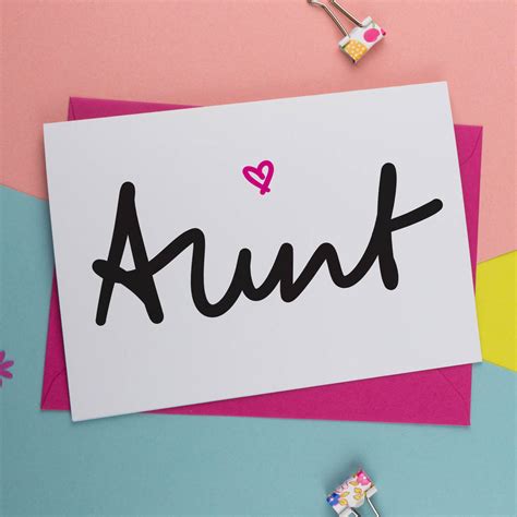 Aunt Birthday Card By A Is For Alphabet