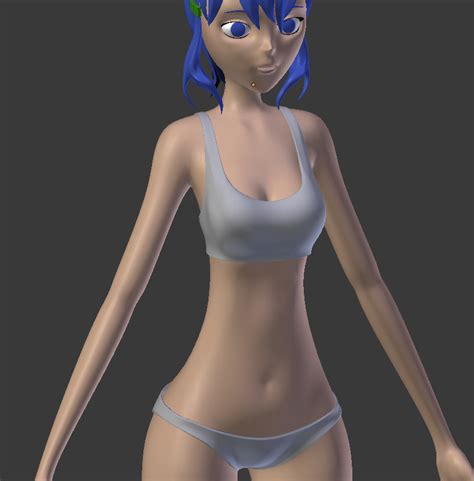 female anime 3d model