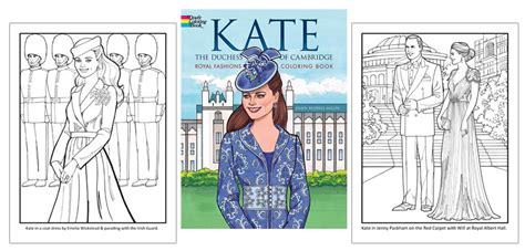 kate  duchess  cambridge coloring book princess kate coloring