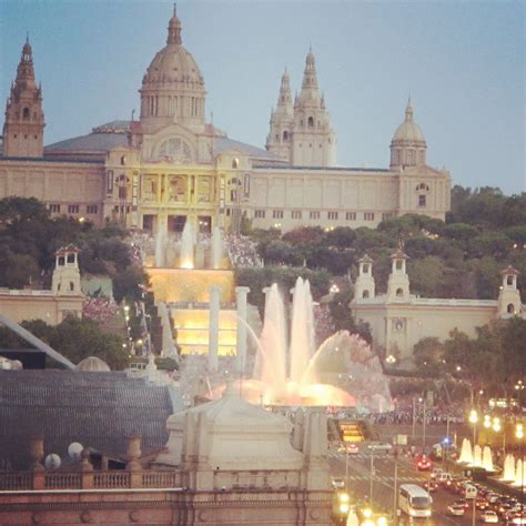 barcelona besottedbecause   beautiful magic fountain  montjuic