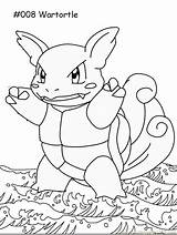 Coloring Pokemon Wartortle Pages sketch template