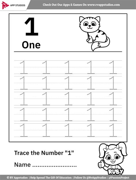 printable number  tracing worksheets  preschool  tracing