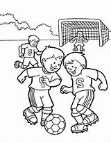 Coloring Playing Play Kids Soccer Drawing Pages School Children Yard Clipart Group Doh Getdrawings Football Color Sports sketch template