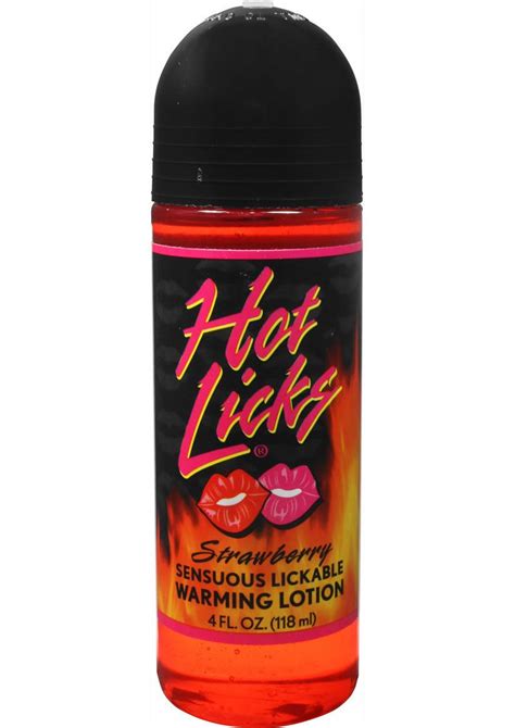 buy hot licks lickable warming lotion strawberry 4 ounce
